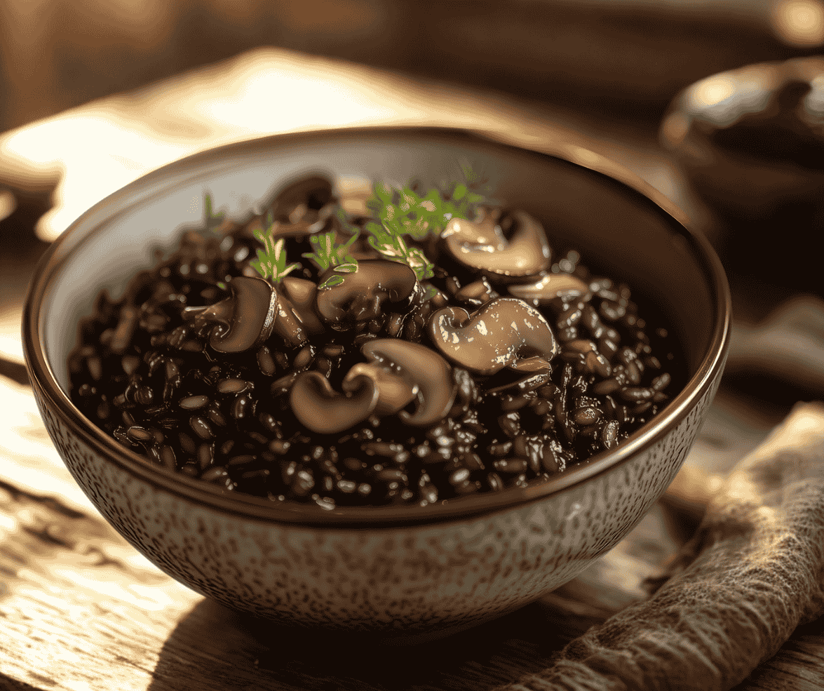 Arroz Negro com Funghi
