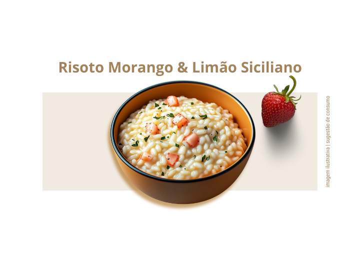 Risoto Agridoce de Morango