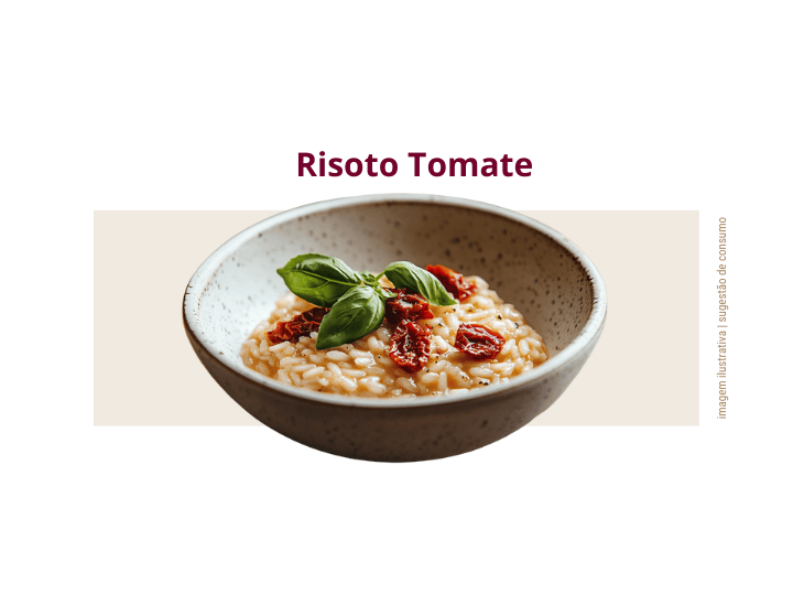 Risoto de Tomate e Manjericão