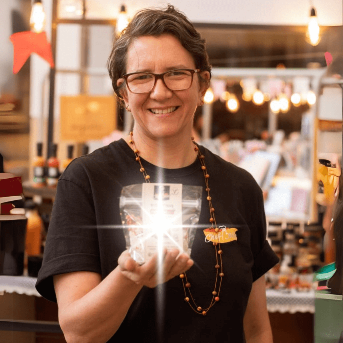 Retrato de Maria Conceição, fundadora da ChefBrico