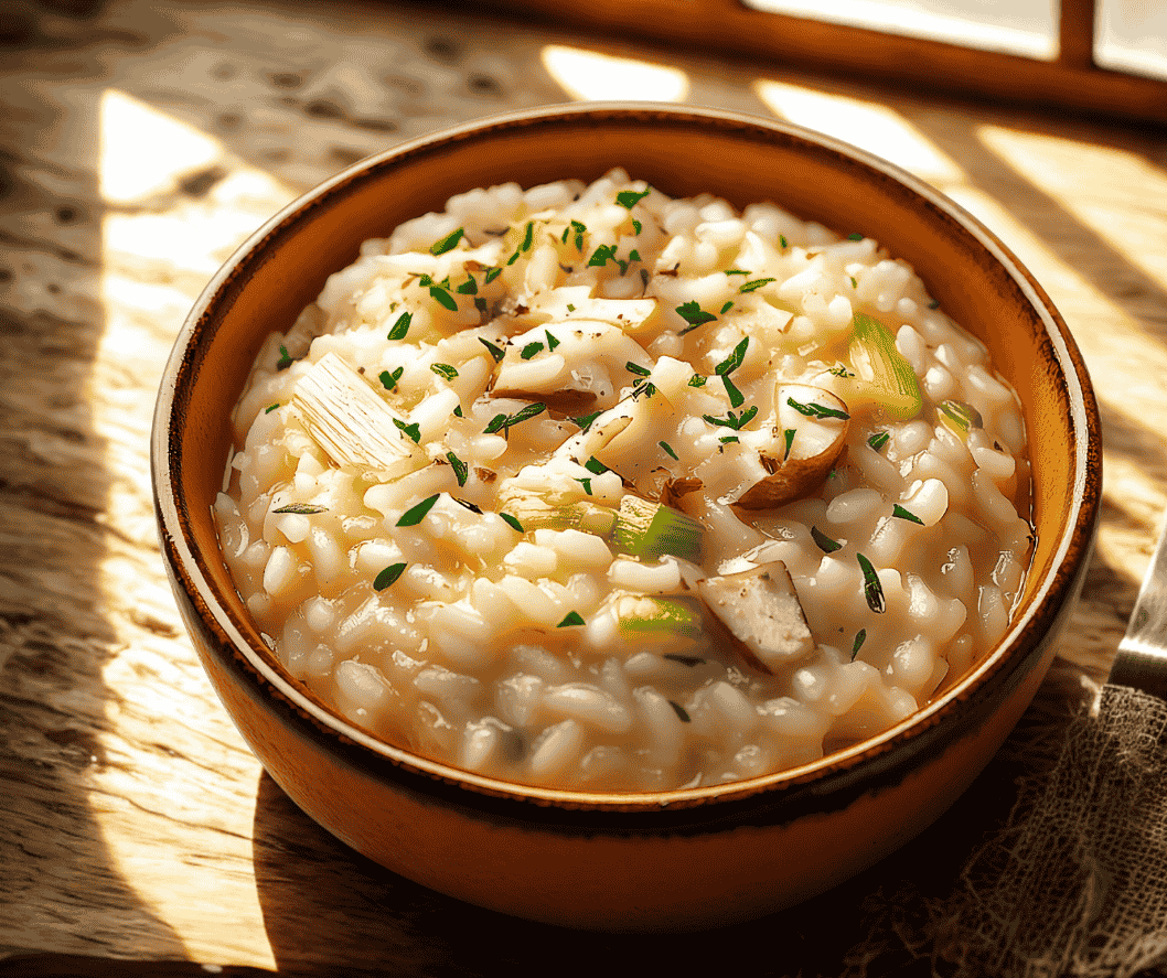 Risoto de Shiimeji e Alho-poró