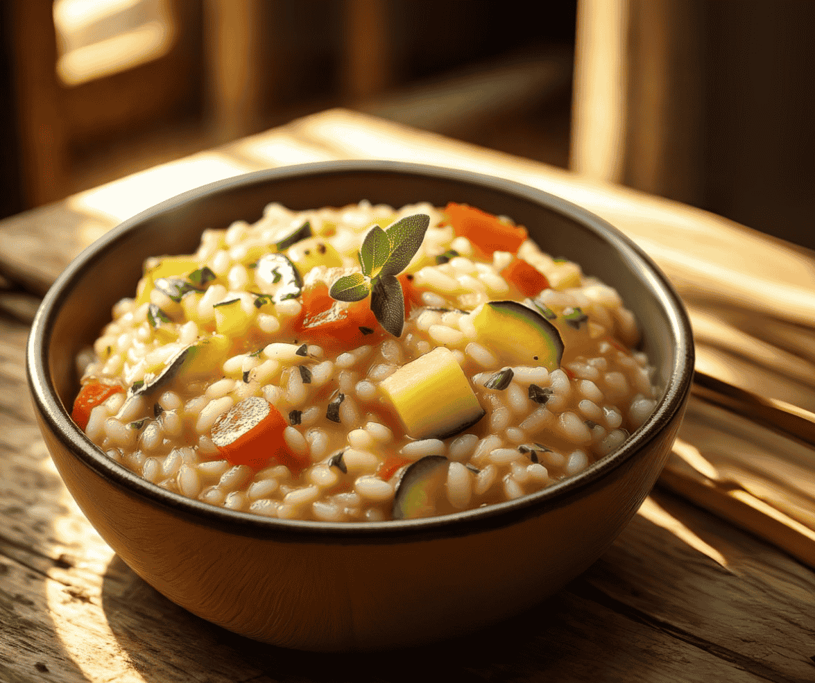 Risoto de Zucchini e Alho-Poró